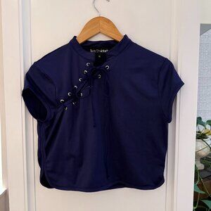 Wolf & Badger - Koy & Victoria royal blue top